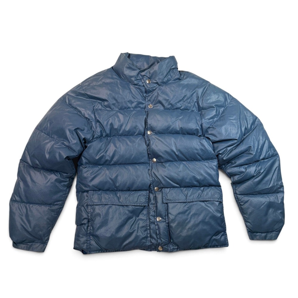 Holubar Vintage Blue Ripstop Down Puffer Jacket Mens Medium Boulder Colorado